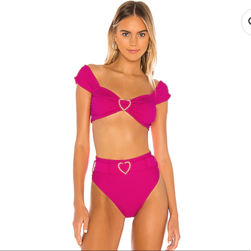 Beach Riot heart pearl embellished bikini